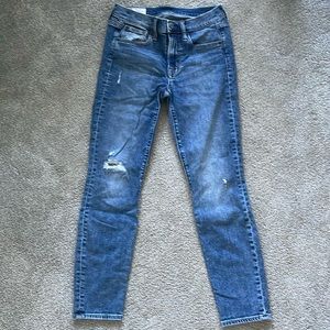 Distressed Gap Skinny Ankle Jeans
